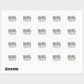 Mama I Liebe You Quadratischer Aufkleber (Blatt)