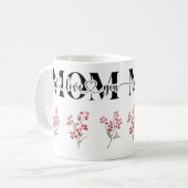 Mama I Liebe You Red Berries Kaffeetasse (Vorderseite Links)