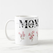 Mama I Liebe You Red Berries Kaffeetasse (Links)