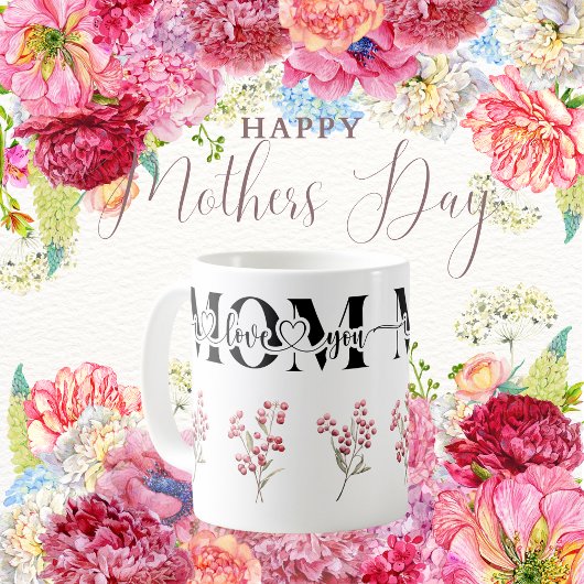 Mama I Liebe You Red Berries Kaffeetasse