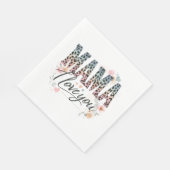 Mama I Liebe You Serviette (Ecke)