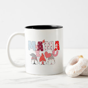 "MAMA I ❤️ U" GNOME-Liebe-Tasse - Niedliches Gesch Zweifarbige Tasse