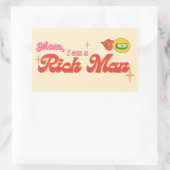 Mama, ich bin ein Reich-Mann-Sticker Rechteckiger Aufkleber (Tasche)