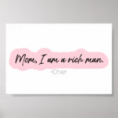 Mama Ich bin ein reicher Mann Poster (Vorne)