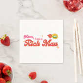 Mama, ich bin ein Rich Man Cocktail Serviette (Beispiel)