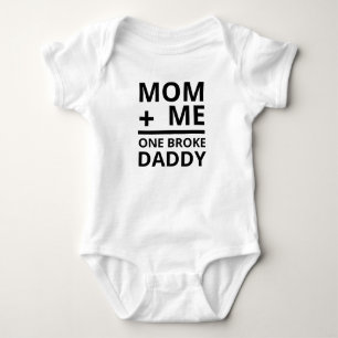 Mama + Ich ein armer Daddy Baby Strampler