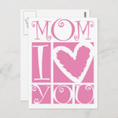 Mama, ich habe dich Liebe Postkarte (Vorne/Hinten)
