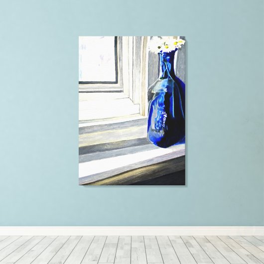 Mama, ich habe dir ein paar Blume ausgesucht Leinwanddruck (Insitu (Holzboden))