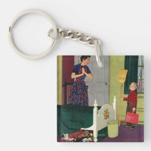 Mama, ich habe mein Zimmer aufgeräumt! Schlüsselanhänger