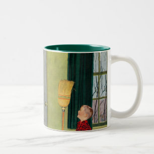 Mama, ich habe mein Zimmer aufgeräumt! Zweifarbige Tasse