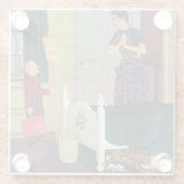 Mama, ich habe mein Zimmer sauber gemacht! Glasuntersetzer (Rückseite)