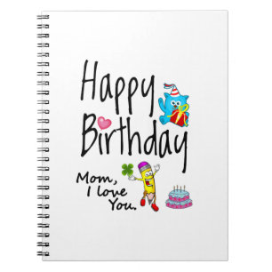 Mama, ich Liebe dich. Alles Gute zum Geburtstag. Notizblock