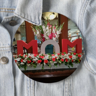 "Mama, ich liebe Dich" – Ein herzlicher Blumengruß Button