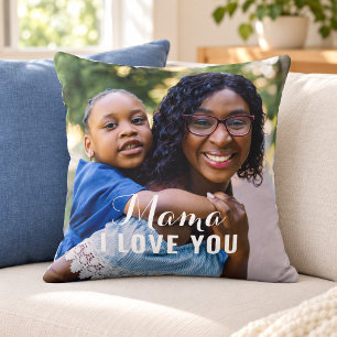 Mama, ich liebe dich Foto-Andenken Kissen