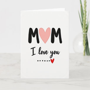 Mama ich liebe dich herzliches Grußkarten Karte