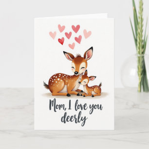 Mama ich liebe dich Hirsch Karte
