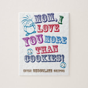 Mama, ich liebe dich mehr als Kekse! Puzzle