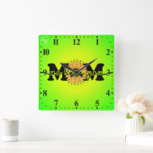 Mama ich liebe dich - Muttertag Quadratische Wanduhr (Zuhause)