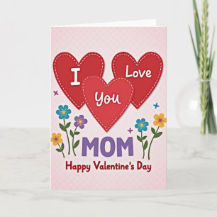 Mama ich liebe dich Valentinskarte Karte