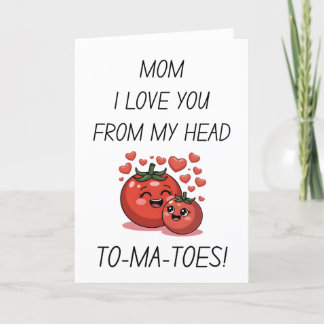 Mama ich Liebe dich von meinem Muttertag Tomaten-K Feiertagskarte