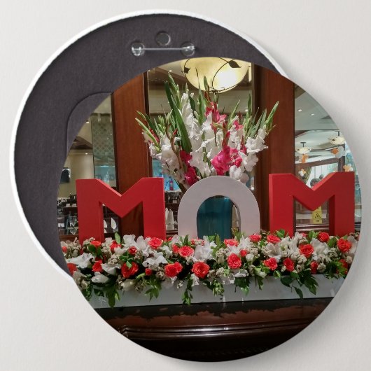 "Mama, ich Liebe du" - ein herzliches Dankeschön a Button (Vorne & Hinten)