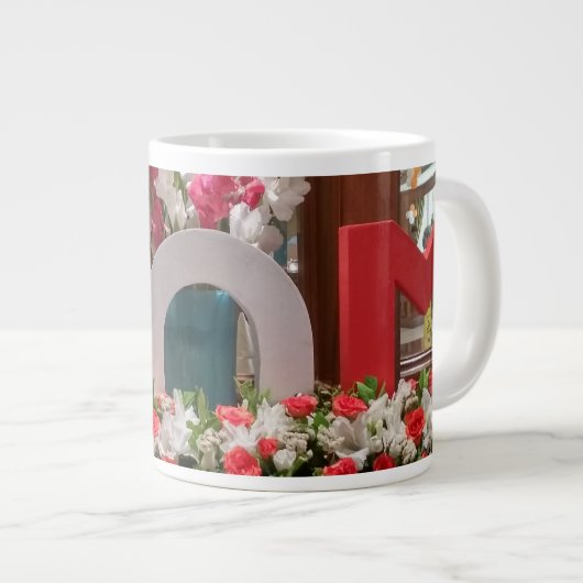 "Mama, ich Liebe du" - ein herzliches Dankeschön a Jumbo-Tasse (Vorderseite Rechts)