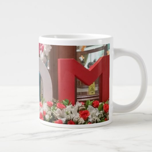 "Mama, ich Liebe du" - ein herzliches Dankeschön a Jumbo-Tasse (Rechts)