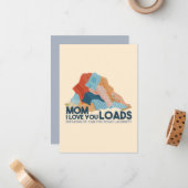 Mama, ich Liebe, du ladest Mitteilungskarte (Vorderseite/Rückseite Beispiel)