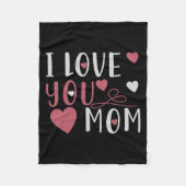 Mama - Ich Liebe Sie Mama Fleecedecke (Vorderseite)