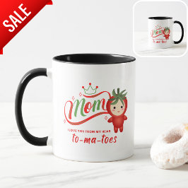 Mama ich Liebe Sie von meinem Kopf TOMATOES lustig Tasse