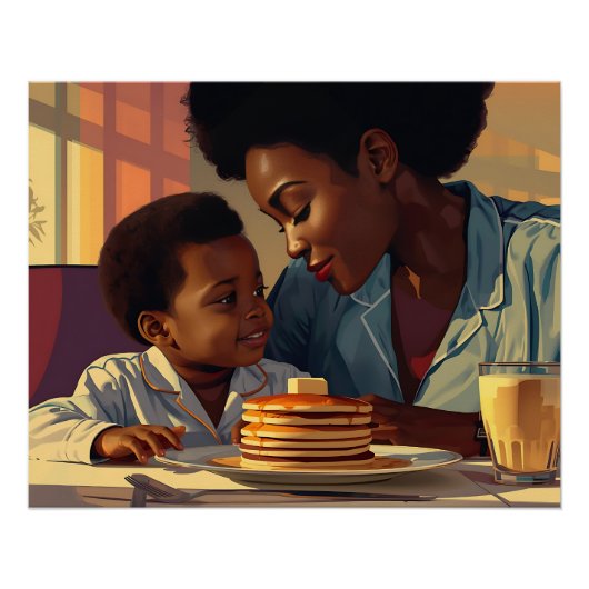 Mama, ich und Pfannkuchen Poster (Vorderseite)