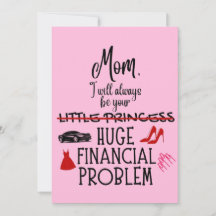 Mama, ich werde immer dein großes finanzielles Pro