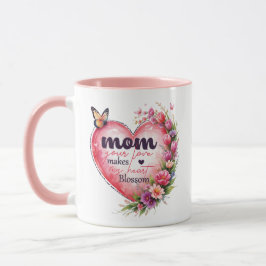 Mama Ihre Liebe macht mich zum Herzblühen Tasse
