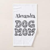 Mama im Fun Dalmatiner Individuelle Name drucken Badhandtuch Set (Handtuch)