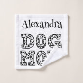 Mama im Fun Dalmatiner Individuelle Name drucken Badhandtuch Set (Waschlappen)