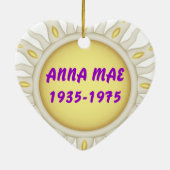 Mama im Gedächtnis Keramikornament (Hinten)