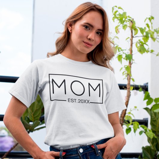Mama im Jahr nach Maß für neue Mütter T-Shirt