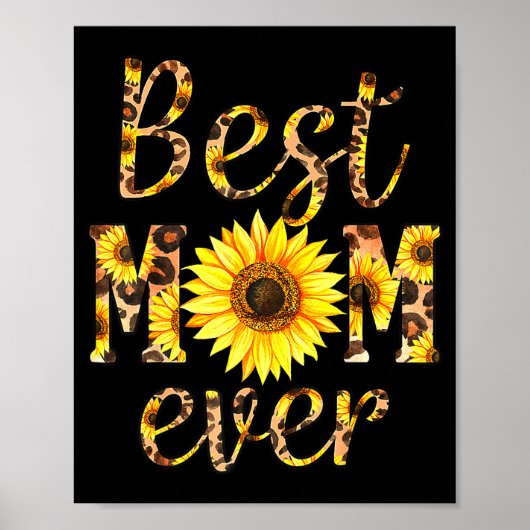 Mama immer Sonnenblume Poster (Vorne)