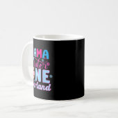 Mama In A Winter Onederland Bday Girl Sweet Snowfl Kaffeetasse (Vorderseite Links)