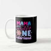 Mama In A Winter Onederland Bday Girl Sweet Snowfl Kaffeetasse (Links)