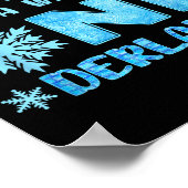 Mama In A Winter Onederland Bday Girl Sweet Snowfl Poster (Ecke)