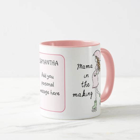 Mama in der benutzerdefinierten Tasse (VorderseiteRechts)