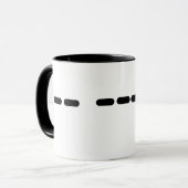 MAMA in der Morse Code-Tasse Tasse (Vorderseite Links)