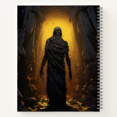 Mama in einem Grabmal Halloween Notizblock (Rückseite)