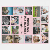 "Mama in einem Schuppen" 60" x 80" Fleece Blanket (Vorderseite (Horizontal))