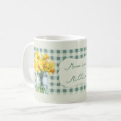 Mama in einer Million grüner Affodien in einem Jar Kaffeetasse (Vorderseite Links)