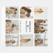 "Mama in einer Million" Personalisierte FotoCollag Fleecedecke (Vorderseite (Horizontal))