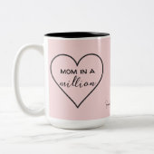 "Mama in einer Million" Tasse des Herzens | Mutter (Links)