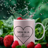 "Mama in einer Million" Tasse des Herzens | Mutter