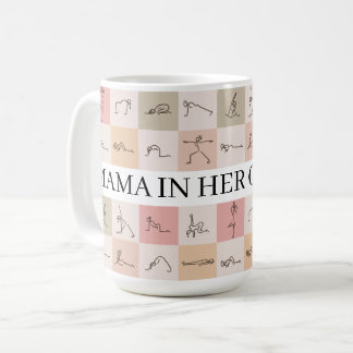 Mama in ihrer ruhigen Ära Yoga-Ästhetik-Design Kaffeetasse